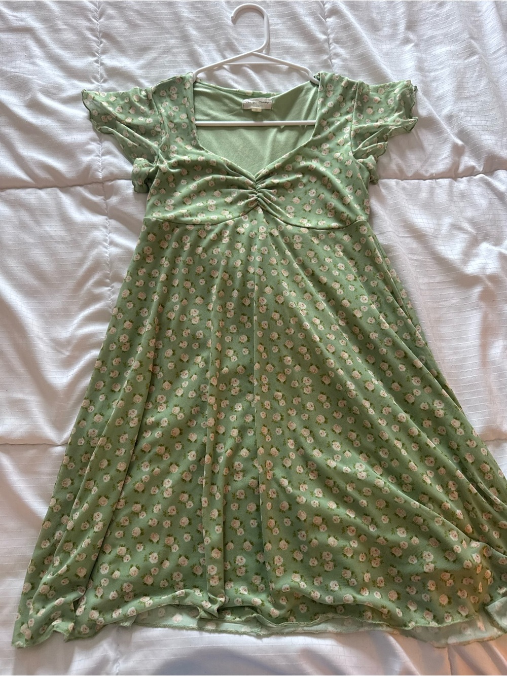 See You Monday Green Floral Midi Dress